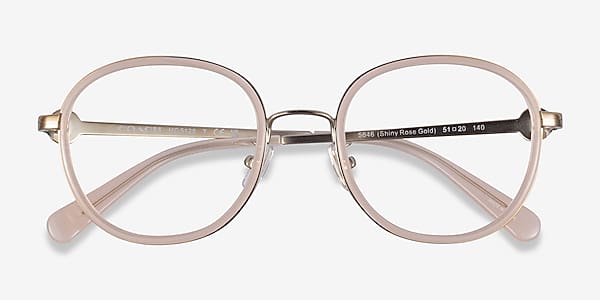 Shiny Rose Gold Coach HC5129 -  Acetate Eyeglasses