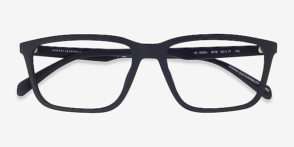 Matte Black Armani Exchange AX3089U -  Eco-friendly Eyeglasses