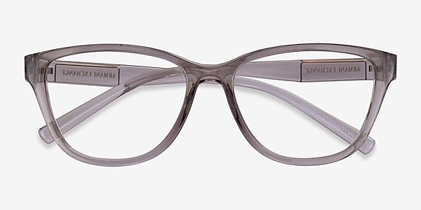 Shiny Transparent Brown Armani Exchange AX3111U -  Eco-friendly Eyeglasses