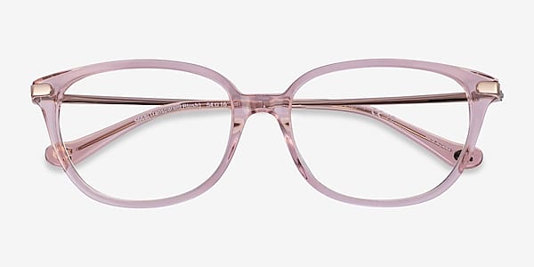 Transparent Pink Gold Coach HC6185 -  Acetate Eyeglasses
