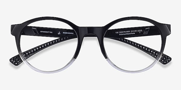 Polished Black Fade Oakley Spindrift Rx -  Plastic Eyeglasses