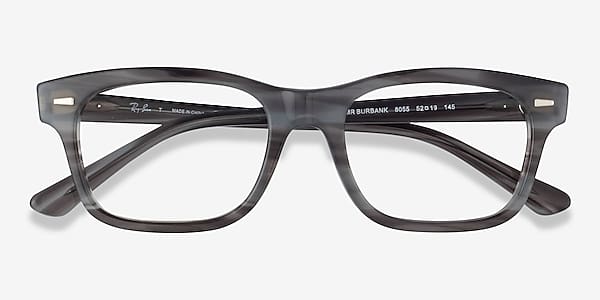 Striped Ray-Ban RB5383 -  Acetate Eyeglasses