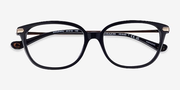 Shiny Black Coach HC6185 -  Acetate Eyeglasses