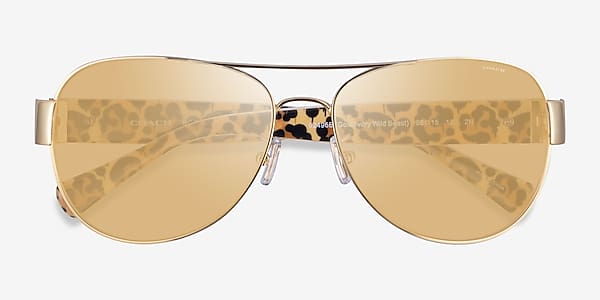 Gold Coach HC7059 L138 -  Metal Sunglasses