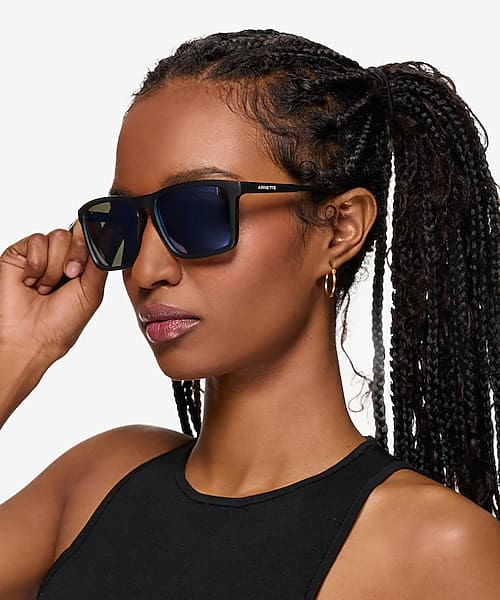 Matte Black ARNETTE Shyguy -  Plastic Sunglasses