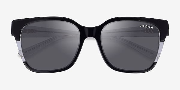 Black Clear Vogue Eyewear VO5558SF -  Acetate Sunglasses