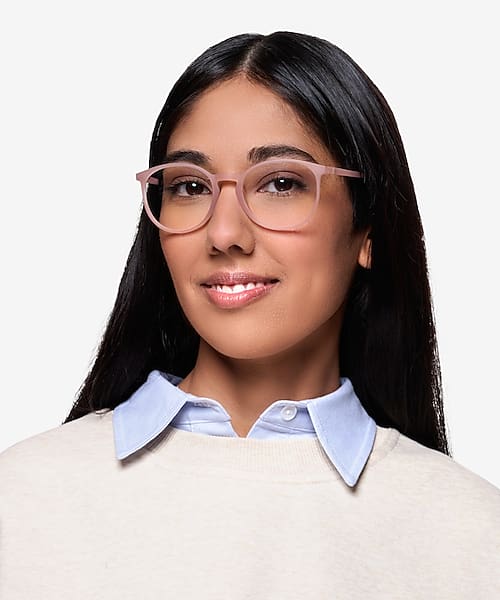 Matte Pink Dinah -  Plastic Eyeglasses