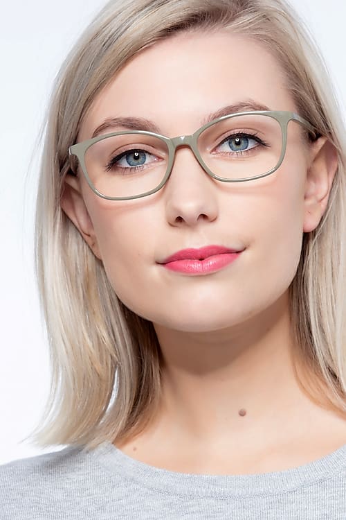 Olive Green Glider -  Plastic Eyeglasses