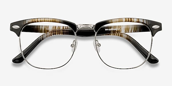 Striped Coexist -  Plastic-metal Eyeglasses