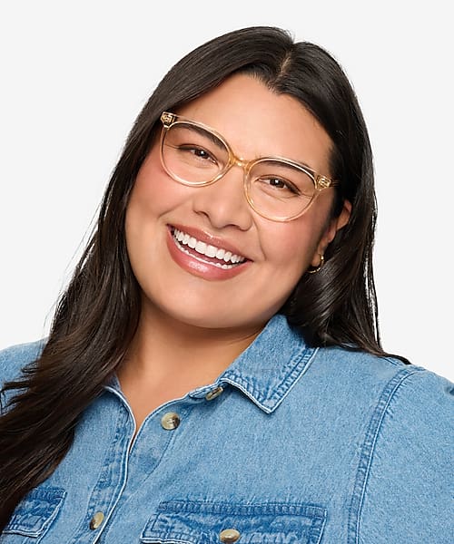 Clear Melon Nala -  Acetate Eyeglasses