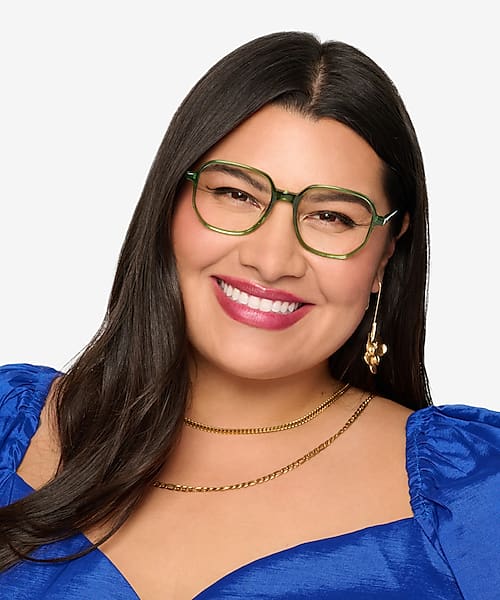 Clear Green Natural -  Acetate Eyeglasses