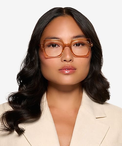 Crystal Orange Walnut -  Eco-friendly Eyeglasses