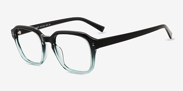 Black Green Breaker -  Acetate Eyeglasses