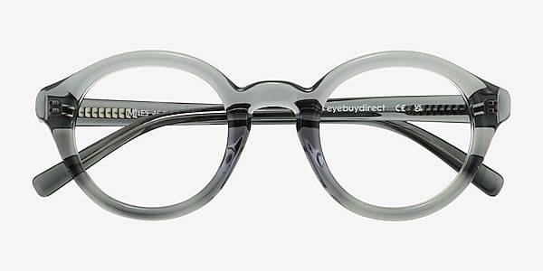 Clear Green Miles -  Acetate Eyeglasses