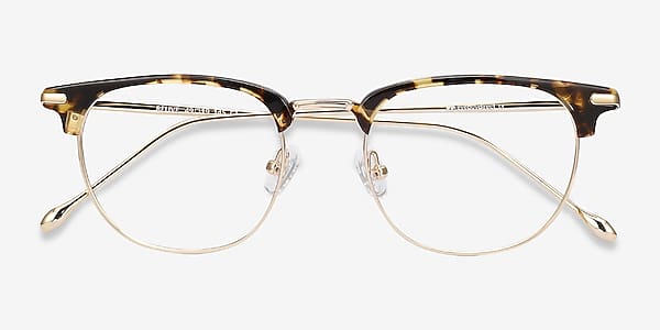 Tortoise Golden Relive -  Acetate-metal Eyeglasses