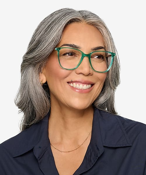 Emerald Green Aroma -  Acetate-metal Eyeglasses