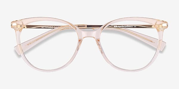 Clear Melon Attitude -  Acetate-metal Eyeglasses