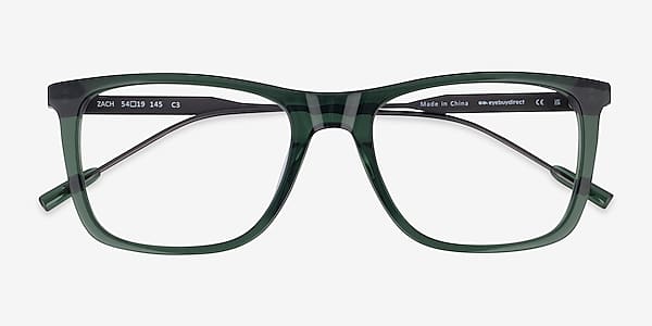 Clear Green Zach -  Acetate Eyeglasses