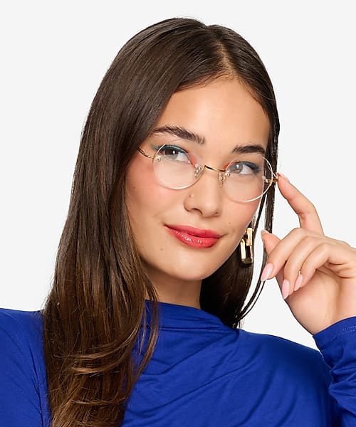 Golden Palo Alto -  Metal Eyeglasses