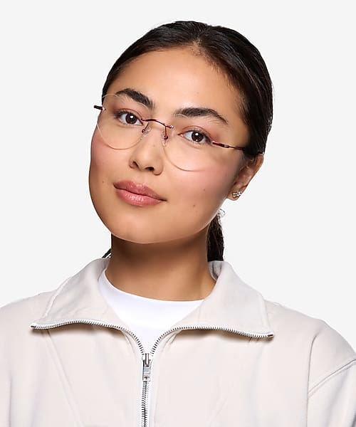 Burgundy Amore -  Metal Eyeglasses