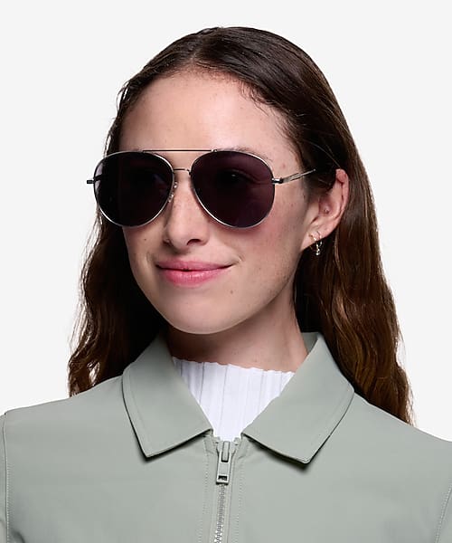  Matte Silver  Camp -  Metal Sunglasses