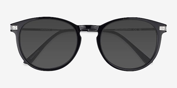 Black Silver Monroe -  Plastic-metal Sunglasses
