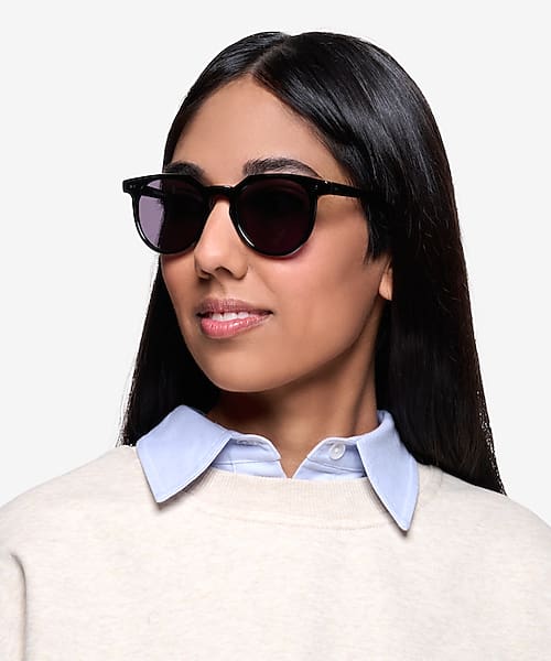 Jet Black Shadow -  Acetate Sunglasses