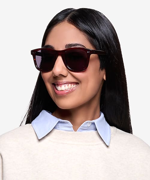 Brown Striped Nevada -  Acetate Sunglasses