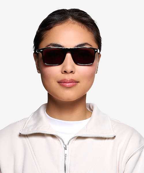 Black Cortez -  Plastic Sunglasses