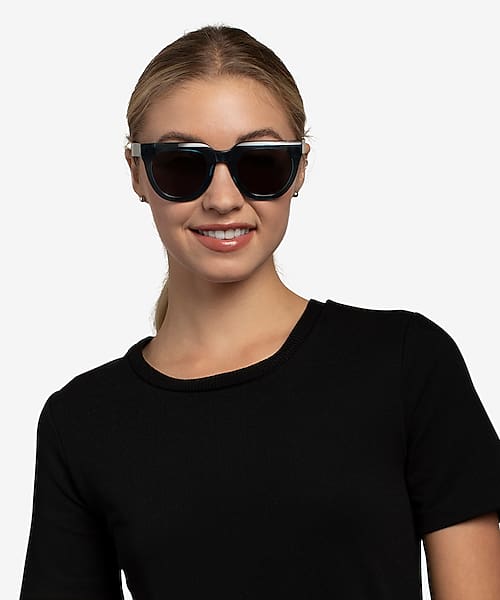 Teal Dali -  Acetate Sunglasses
