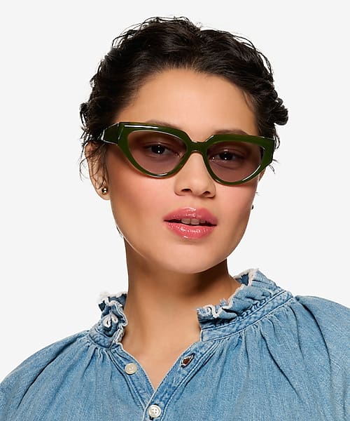Bilayer Green Aria -  Acetate Sunglasses