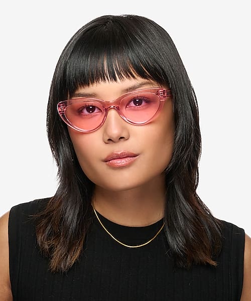 Clear Pink Dora -  Acetate Sunglasses