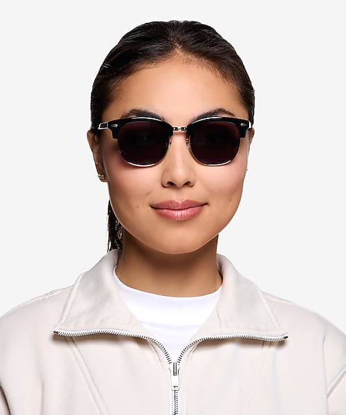 Black Strata -  Acetate-metal Sunglasses