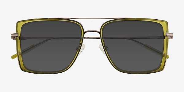 Clear Green Bronze Kiln -  Acetate Sunglasses